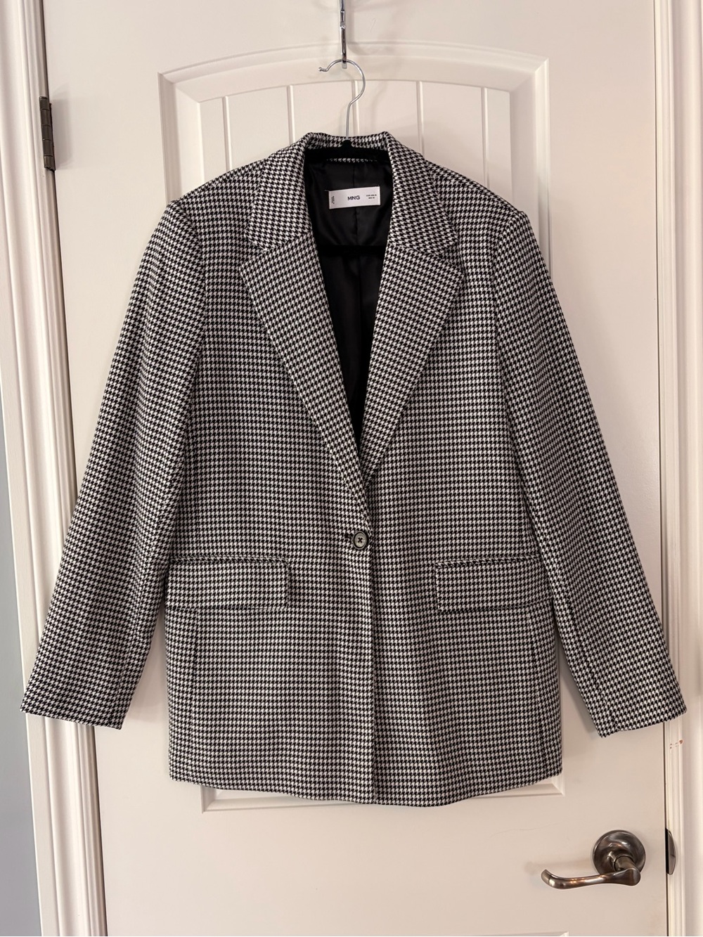 MNG Black & White Houndstooth Women’sBlazer